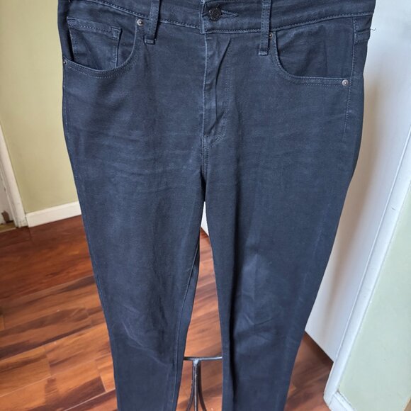 LEVIS 721 HI RISE SKINNY BLACK COLOR SZ 29/29 STRETCH EUC - Picture 7 of 7